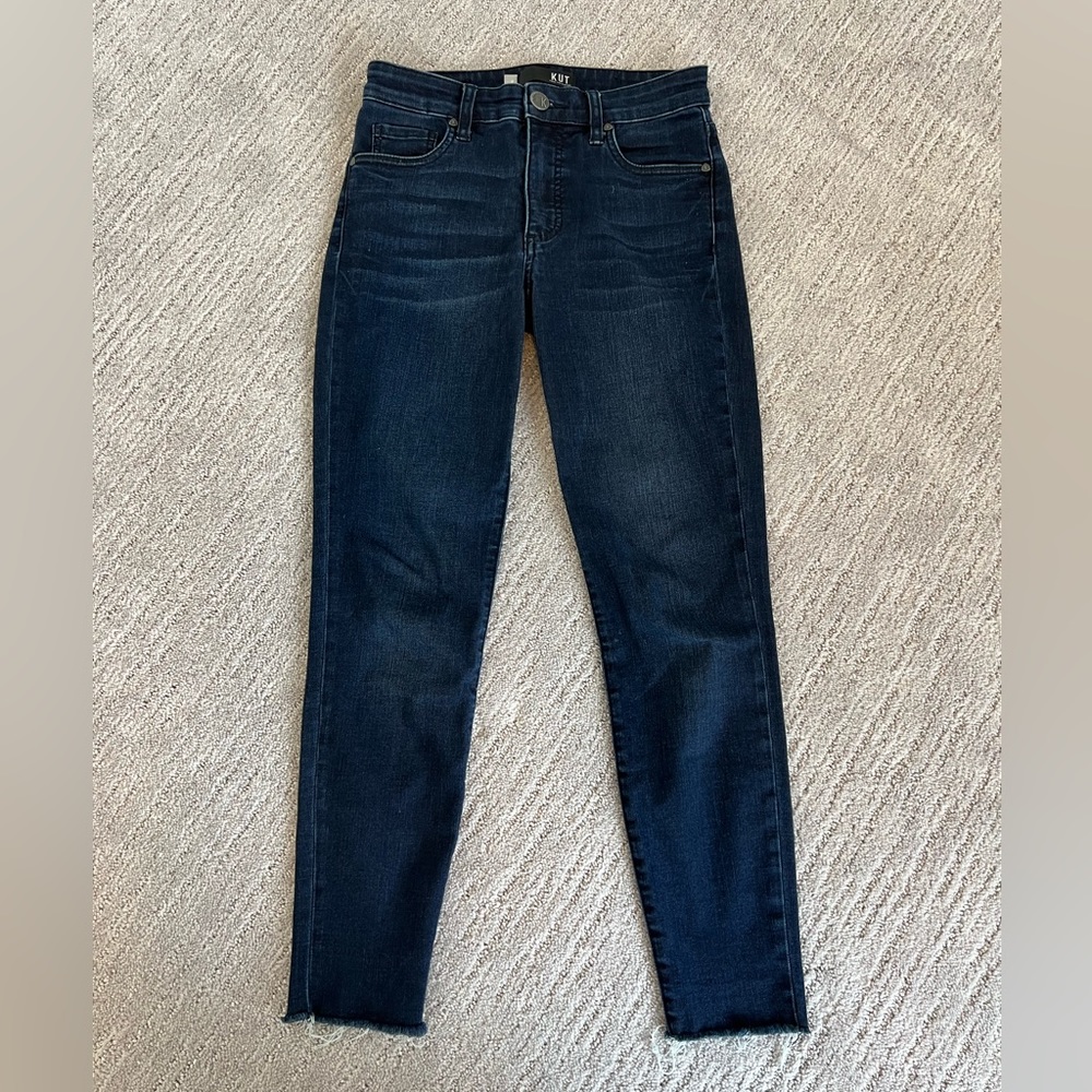 Kut from the Kloth Connie Fab Ab High Rise Slim Fit Ankle Skinny. Size 0
